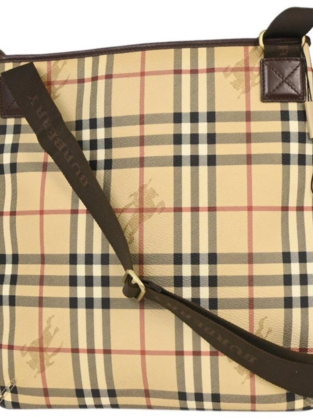 Burberry Beige Brown House Check Shoulder Bag - Picture 2 of 10
